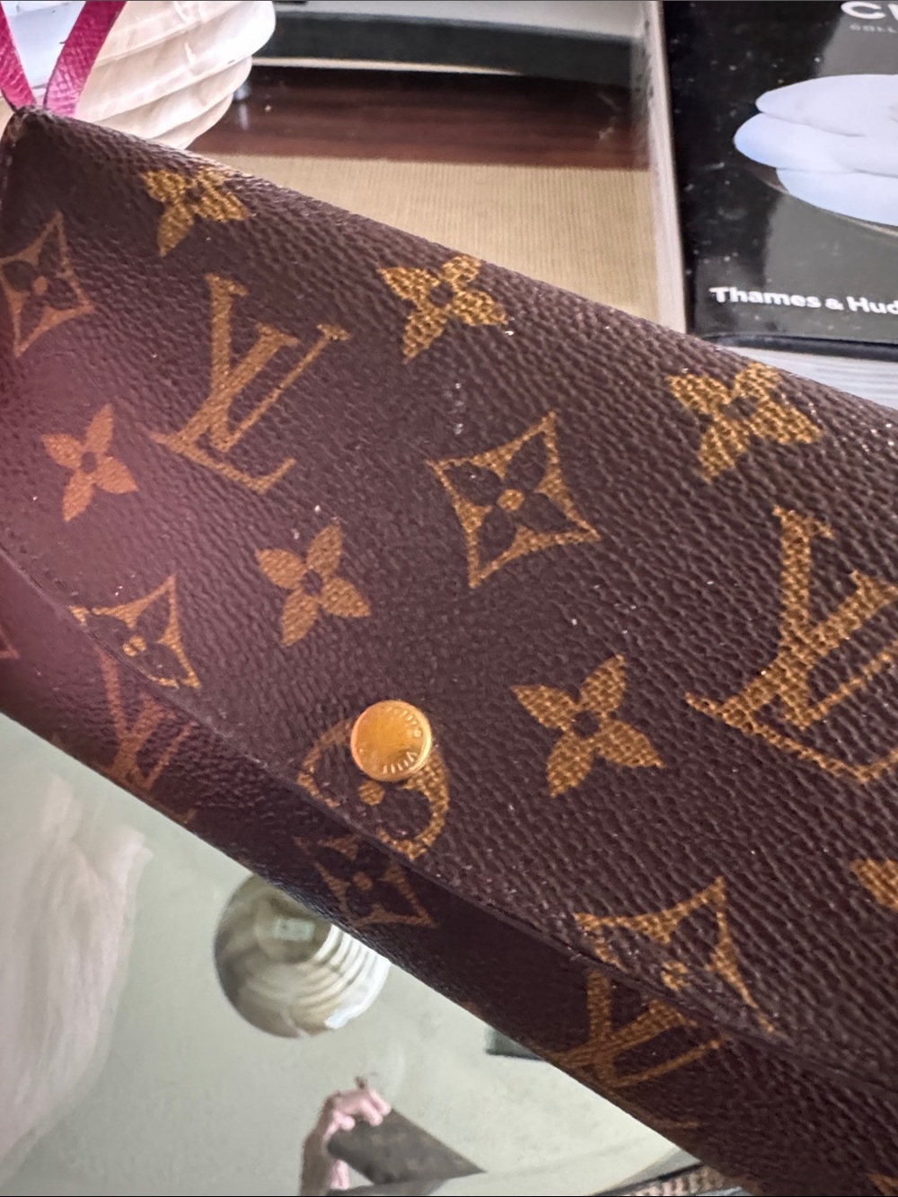 Louis Vuitton Monogram Canvas Brown & Gold Flap Wallet - Picture 5 of 11